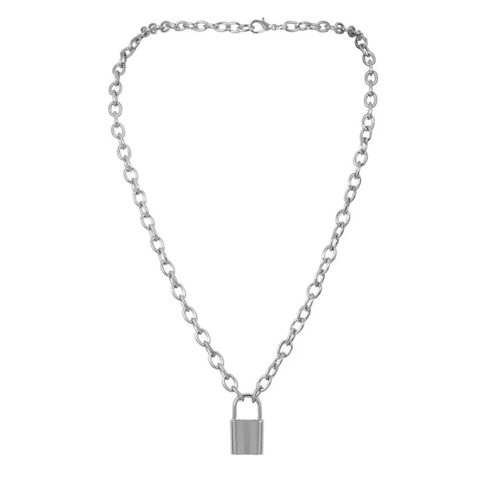 “Lock it” stainless steel necklace - Picture 3 of 3